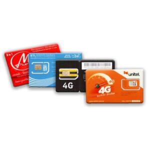 Sim 多多跨境 老挝 ETL/Unitel 电话卡 预付费 SIM 卡